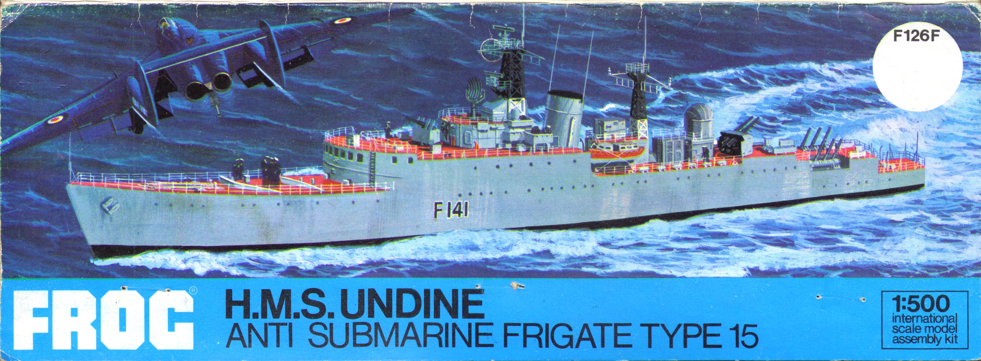  Лепесток FROG F126F HMS Undine Anti-Submarine Frigate type 15